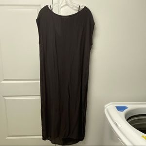 Cloth and Stone dress and slip, high slit on shell